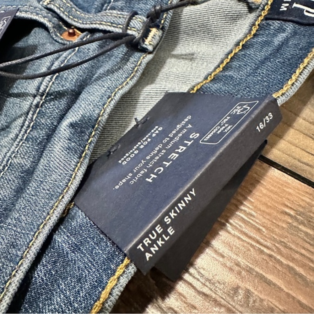 Gap True Skinny Ankle Jeans Size 16 NWT - Picture 2 of 9